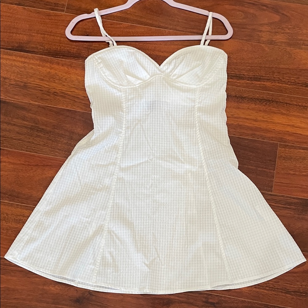 Forever 21 Sweetheart Neckline White Corset Mini Dress- Size Small